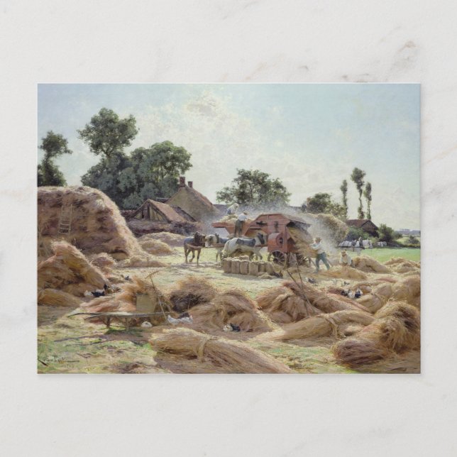 Cartão Postal A Máquina de Limpeza 1896 (Frente)