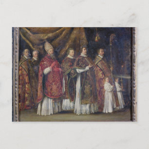 Cartão Postal A Massa Pontifícia ou A Procissão