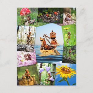 Cartão Postal A melhor bolota do mundo fotografa postagem mosaic