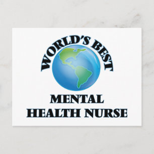 Cartão Postal A melhor enfermeira de saúde mental do mundo