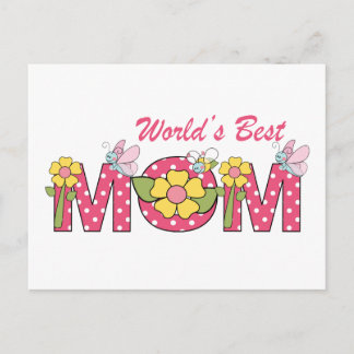 Cartão Postal A melhor mãe do mundo!