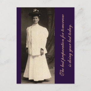 Cartão Postal A melhor preparação para amanhã...