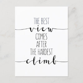 Cartão Postal A Melhor Vista Vem Depois Da Subida Mais Difícil