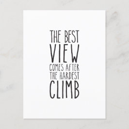 Cartão Postal A Melhor Vista Vem Depois Da Subida Mais Difícil
