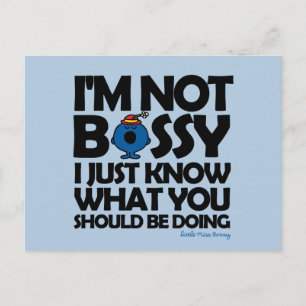 Cartão Postal A Menina Bossy Sabe.