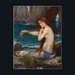 Cartão Postal A Mermaid, c. 1900 by John Waterhouse<br><div class="desc">A Mermaid,  c. 1900 by John Waterhouse. It was inspired by Lord Tennyson's 1830 poem "The Mermaid".</div>