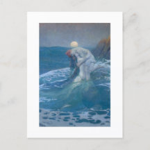 CARTÃO POSTAL : A MERMAID : HOWARD PYLE : 1910