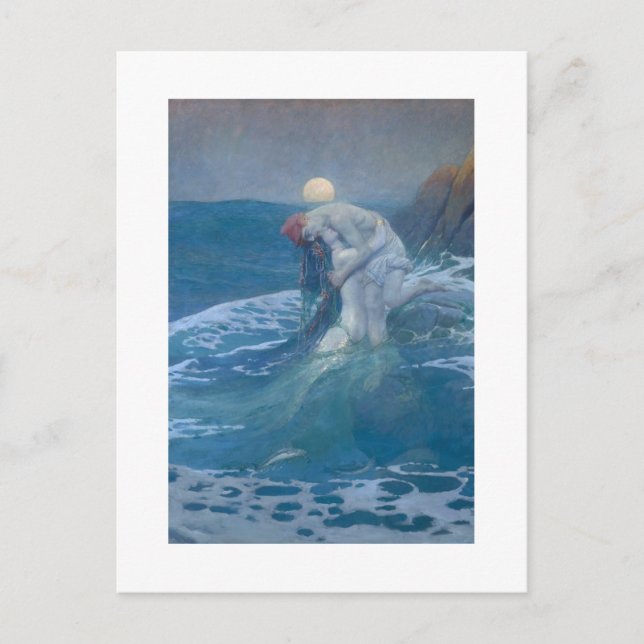 CARTÃO POSTAL : A MERMAID : HOWARD PYLE : 1910 (Frente)