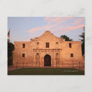 Cartão Postal A Missão Álamo na modernidade em San Antonio, 2