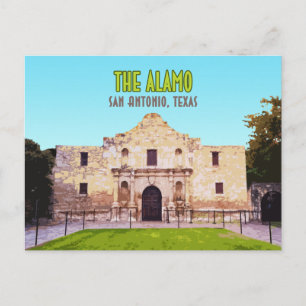 Cartão Postal A Missão Alamo San Antonio Texas