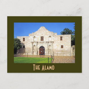 Cartão Postal A Missão Alamo, San Antonio, Texas, E.U.A.