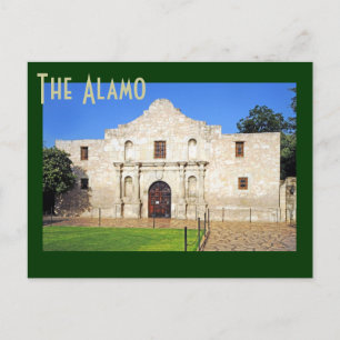 Cartão Postal A Missão Alamo, San Antonio, Texas, EUA