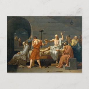 Cartão Postal A morte de Sócrates por Jacques-Louis David
