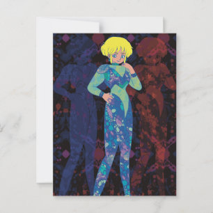 Cartão Postal A Mulher do Espaço