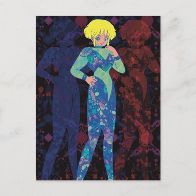 Cartão Postal A Mulher do Espaço (Frente)