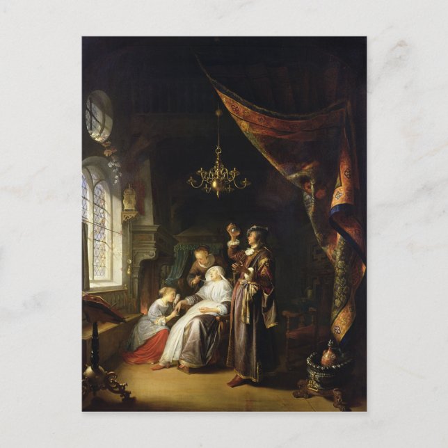 Cartão Postal A mulher Dropsical, c.1663 (Frente)