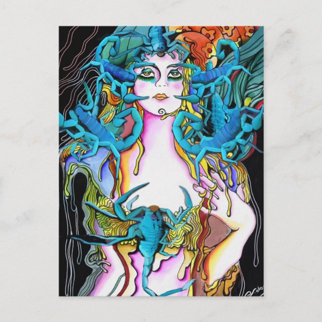 Cartão Postal A Mulher Escorpião (Frente)
