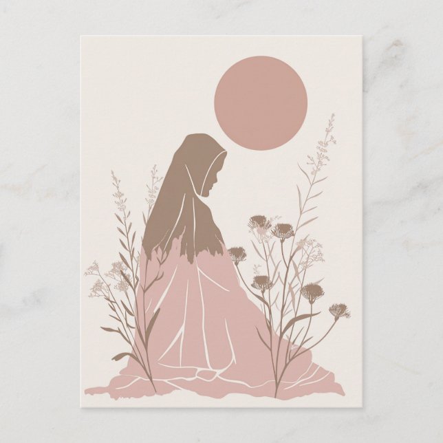 Cartão Postal A Mulher Espiritual (Frente)