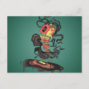 Cartão Postal A música está derretendo minha alma e aquela aut