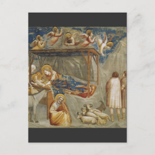 Cartão Postal A Natividade do Cristo de Jesus por Giotto