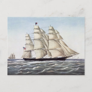 Cartão Postal A nave Clipper "Nuvem Voadora"