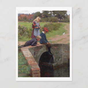 Cartão Postal A Nibble, 1914 (óleo no painel)