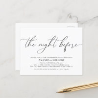 A Noite Antes do Jantar de Ensaios de Casamento