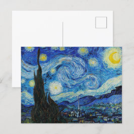 Cartão Postal A Noite Estrelada de Vincent Van Gogh