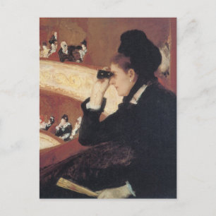 Cartão Postal A Ópera de Mary Cassatt, Impressionismo Vintage