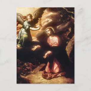 Cartão Postal A oração no jardim por Luis Juarez