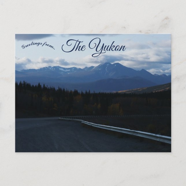 Cartão Postal A Paisagem do Yukon (Frente)