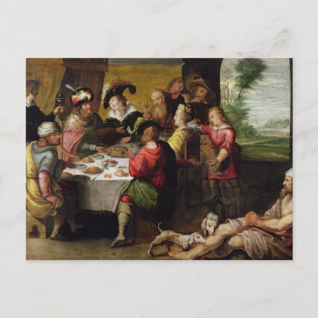 Cartão Postal A Parábola do Homem Rico e do Lázaro (Frente)