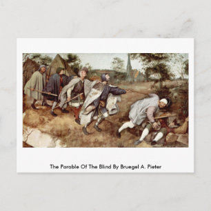 Cartão Postal A Parábola Dos Cegos Por Bruegel A. Pieter