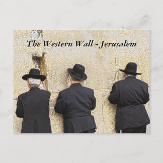 Cartão Postal A parede ocidental - Jerusalem