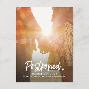 Cartão Postal A Partir Da COR EDITÁVEL Coração Altere A Data