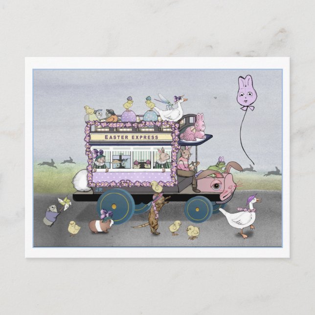 Cartão Postal A Páscoa Express (Frente)