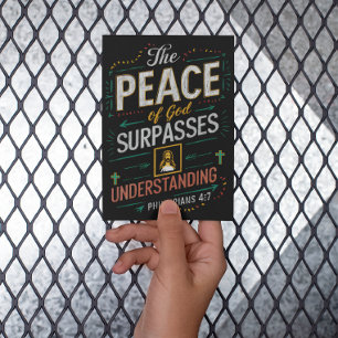 Cartão Postal A paz de Deus ultrapassa a compreensão.