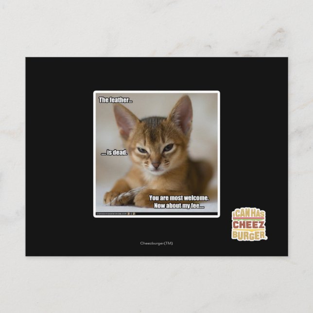 Cartão Postal A pena é morto. (Frente)