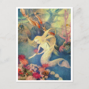 Cartão Postal A Pequena Sereia de Dorothy Lathrop