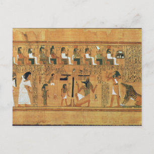 Cartão Postal A Pesagem do Coração contra a Pena da