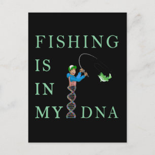 Cartão Postal A pesca está no meu DNA