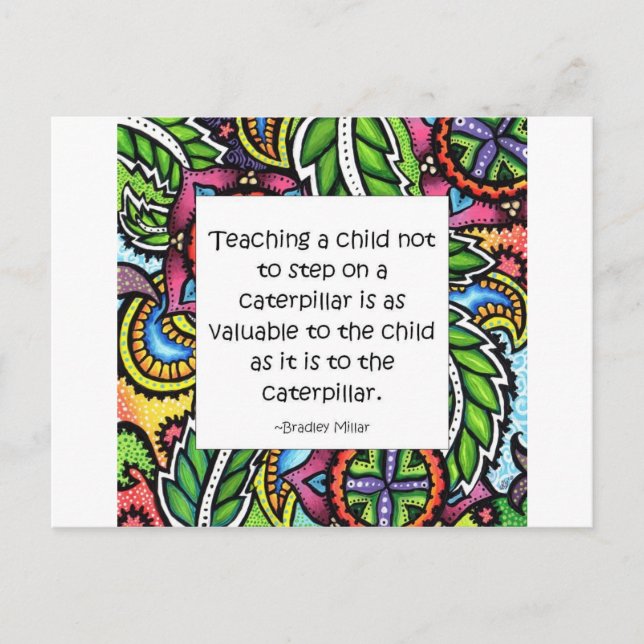 Cartão Postal A piedade é ensinada (Frente)