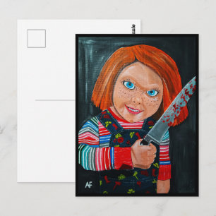 Cartão Postal A pintura da boneca por Alfred Fox
