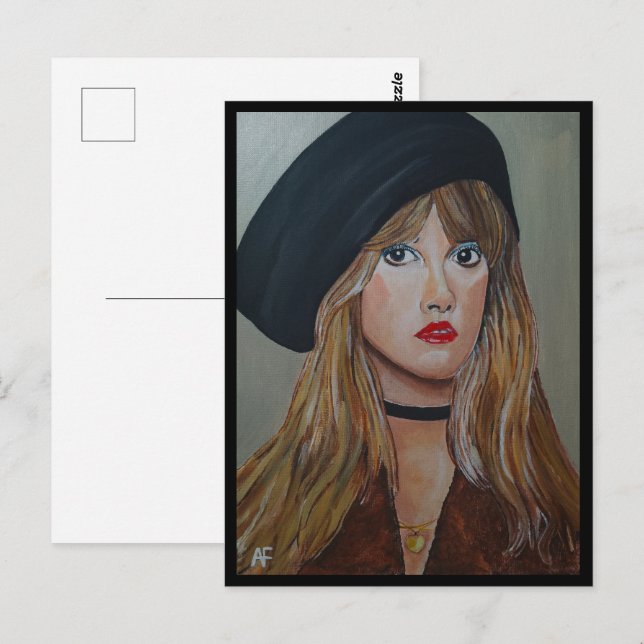 Cartão Postal A Pintura da Bruxa Branca por Alfred Fox Coletável (Frente/Verso)