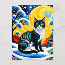 A pintura de "Cat" é um wintin frio e elegante
