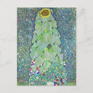 Cartão Postal A pintura de girassol de Gustav Klimt