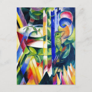 Cartão Postal A pintura de Little Mountain Goats de Franz Marc