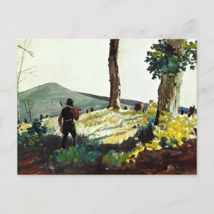 Cartão Postal A pintura de Winslow Homer, o pioneiro
