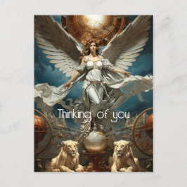 Cartão Postal A pintura do Anjo Guardião