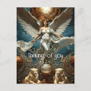 Cartão Postal A pintura do Anjo Guardião